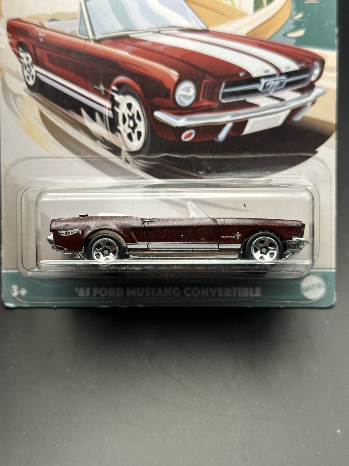 HOT WHEELS - 65 FORD MUSTANG CONVERTIBLE (2021) - HW CONVERTIBLES SERIES 1/10