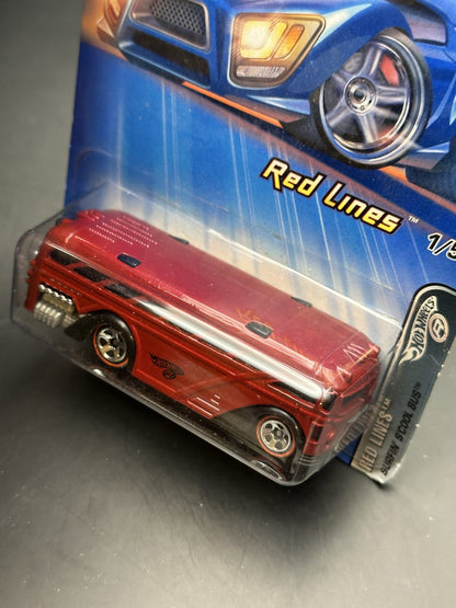 HOT WHEELS - SURFIN SCHOOL BUS (2005) - HW RED LINES 1/5