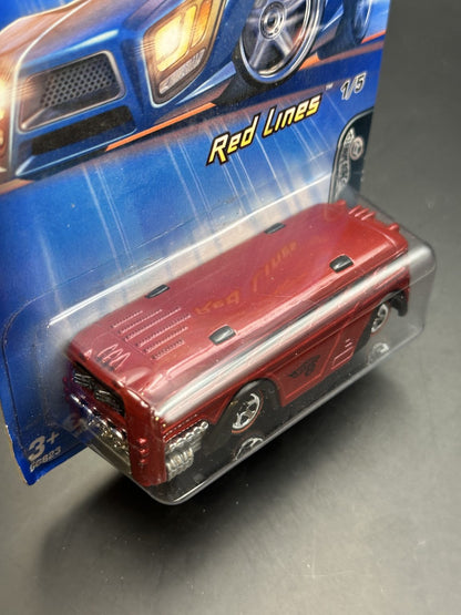 HOT WHEELS - SURFIN SCHOOL BUS (2005) - HW RED LINES 1/5