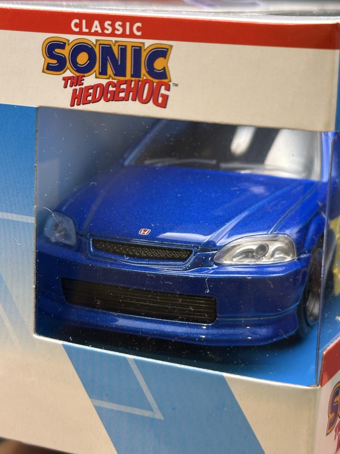 JADA DIECAST CARS - 1997 HONDA CIVIC TYPE R - SONIC HEDGEHOG - 1/32 SCALE