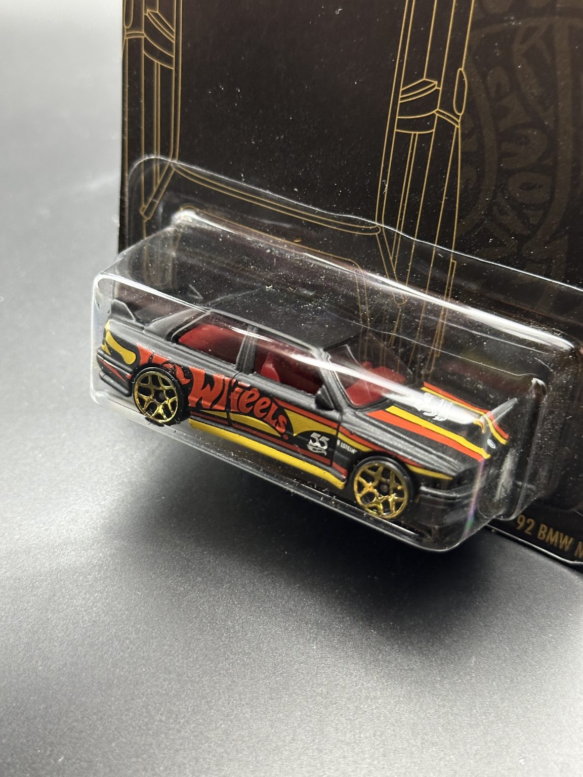 HOT WHEELS - 92 BMW M3 (2023) - 55th ANNIVERSARY BLACK & YELLOW 2/6