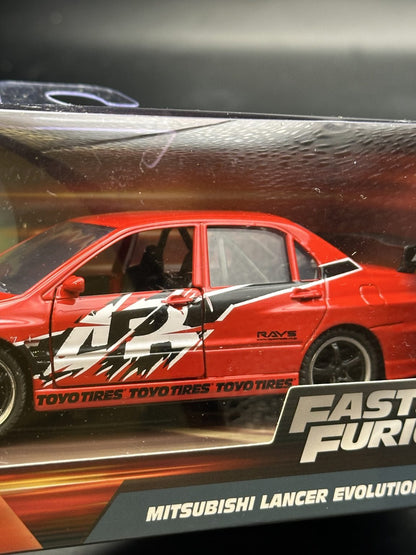 JADA DIECAST CARS - MITSUBISHI LANCER EVOLUTION IX - FAST FURIOUS 1/32 SCALE