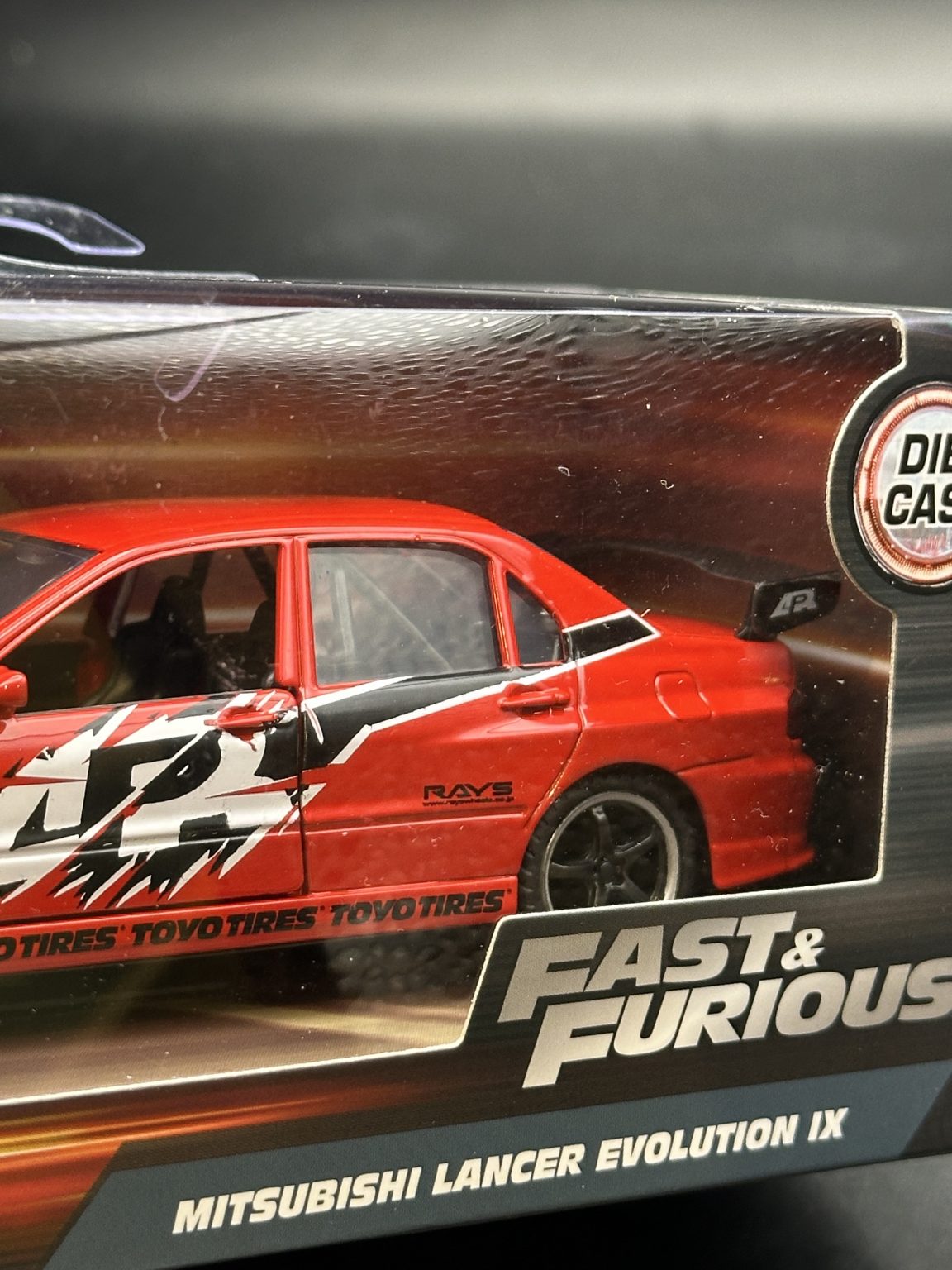 JADA DIECAST CARS - MITSUBISHI LANCER EVOLUTION IX - FAST FURIOUS 1/32 SCALE