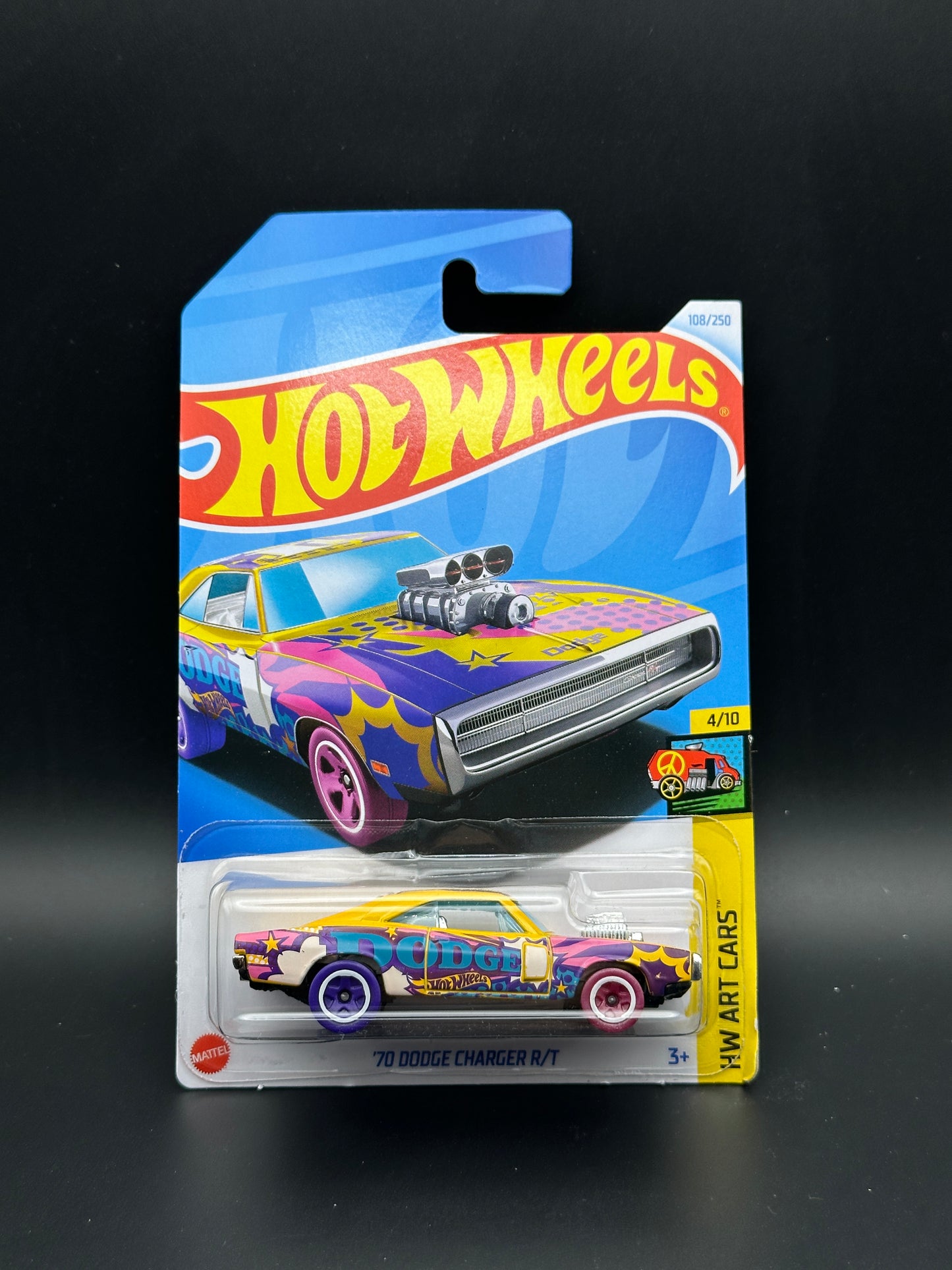 HOT WHEELS - 70 DODGE CHARGER R/T (2024) - HW ART CARS 4/10