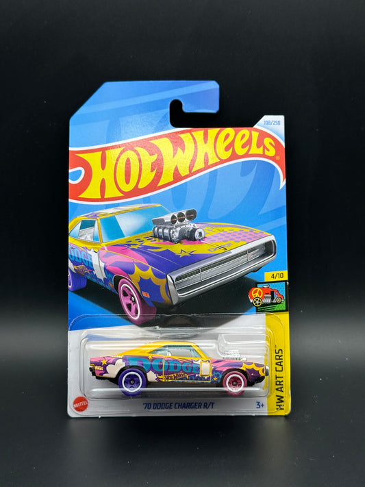 HOT WHEELS - 70 DODGE CHARGER R/T (2024) - HW ART CARS 4/10