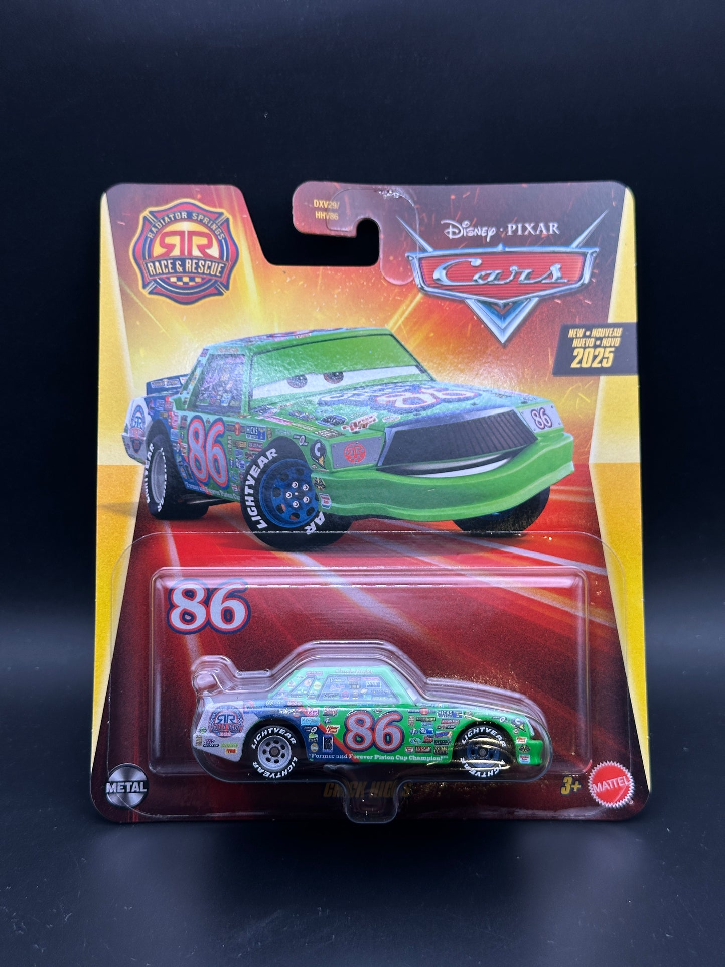 DISNEY PIXAR CARS - CHICK HICKS - RADIATOR SPRINGS RACE AND RESCUE CARS DIECAST