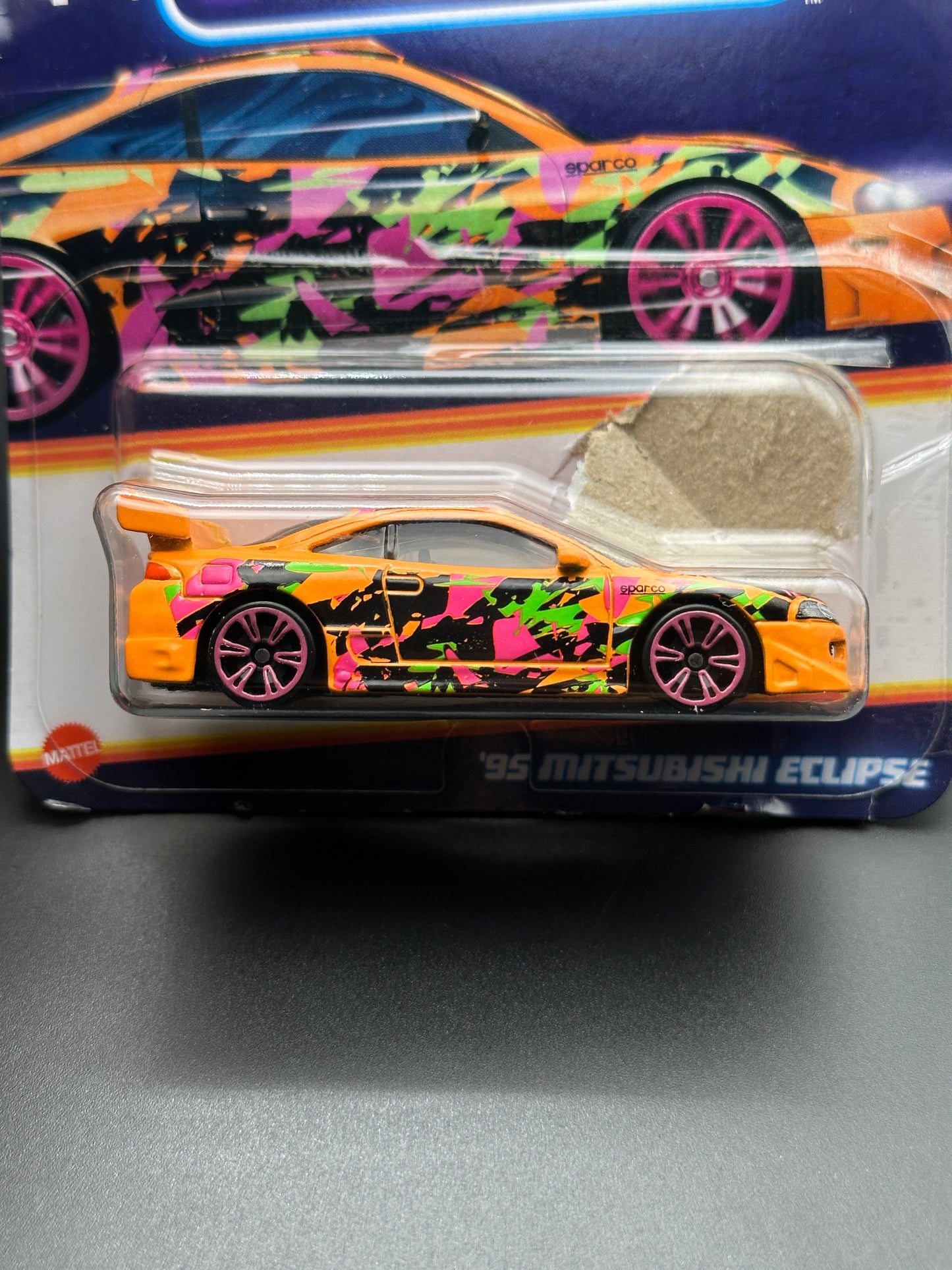 HOT WHEELS - 95 MITSUBISHI ECLIPSE (2024) - NEON SPEEDERS SERIES 5/8