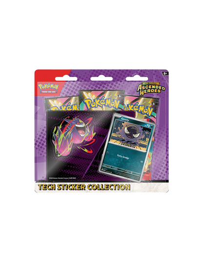 POKEMON TCG - ASCENDED HEROES - GASTLY - TECH STICKER BLISTER