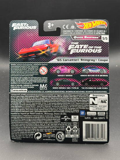 HOT WHEELS - 65 CORVETTE STINGRAY COUPE (2020) - FAST AND FURIOUS - QUICK SHIFTERS 5/5