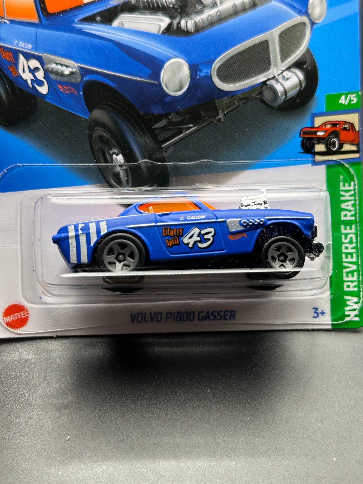 HOT WHEELS - VOLVO P1800 GASSER (2024) - HW REVERSE RAKE 4/5
