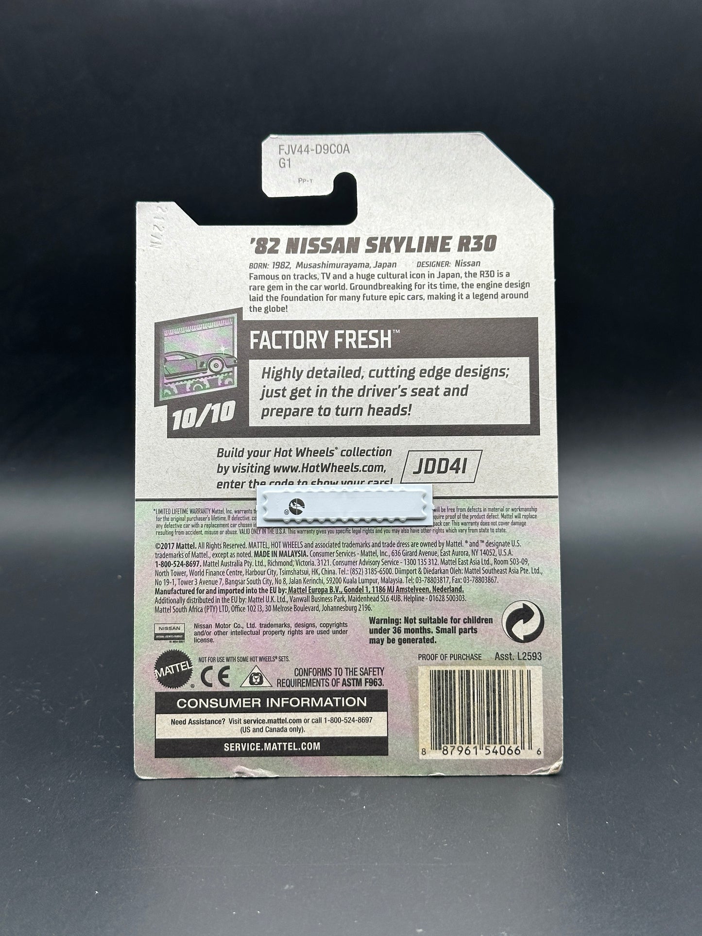 HOT WHEELS - 82 NISSAN SKYLINE KDR30 (2018) - FACTORY FRESH 10/10