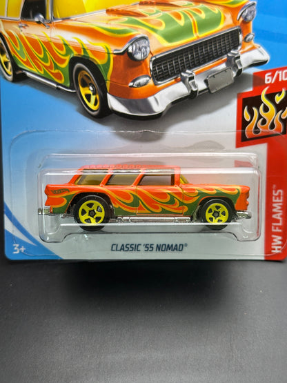 HOT WHEELS - CLASSIC 55 NOMAD (2018) - HW FLAMES 6/10