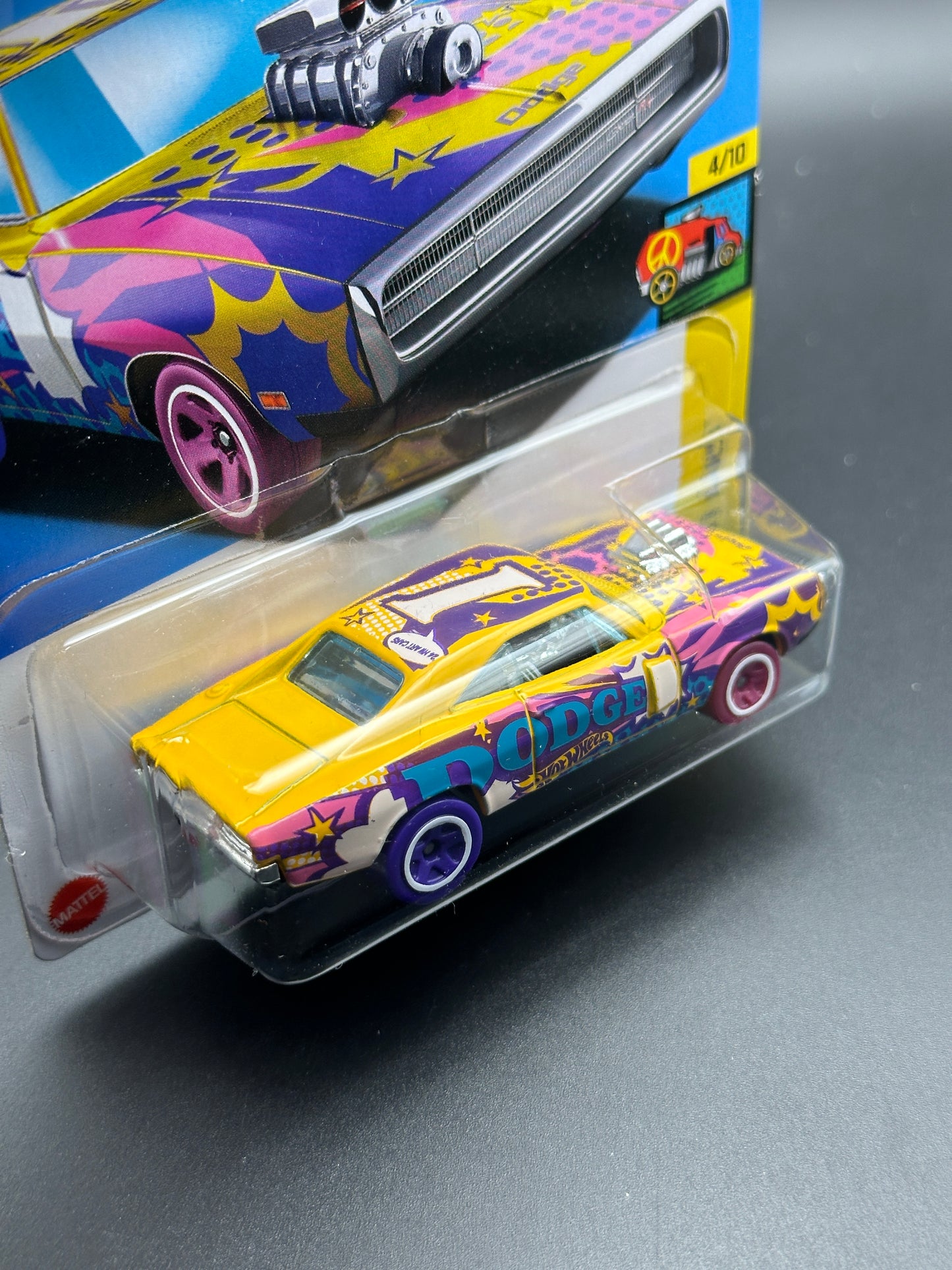 HOT WHEELS - 70 DODGE CHARGER R/T (2024) - HW ART CARS 4/10