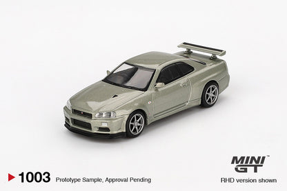 MINI GT - NISSAN SKYLINE GT-R (R34) V-SPEC II NUR - MILLENIUM JADE