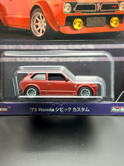 HOT WHEELS - 73 HONDA CIVIC CUSTOM (2024) - CAR CULTURE - JAPAN HISTORICS 4 4/5