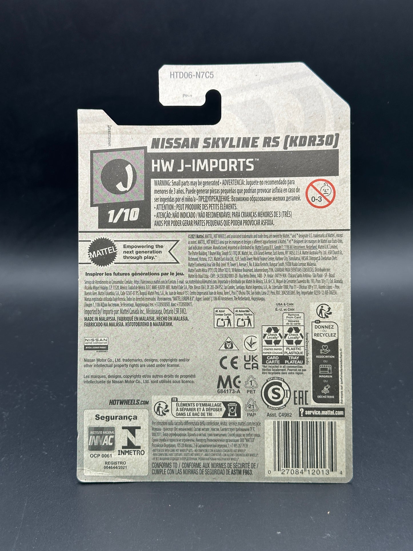 HOT WHEELS - NISSAN SKYLINE KDR30 (2024) - HW J IMPORTS 1/10
