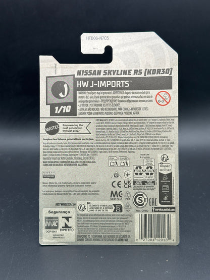 HOT WHEELS - NISSAN SKYLINE KDR30 (2024) - HW J IMPORTS 1/10