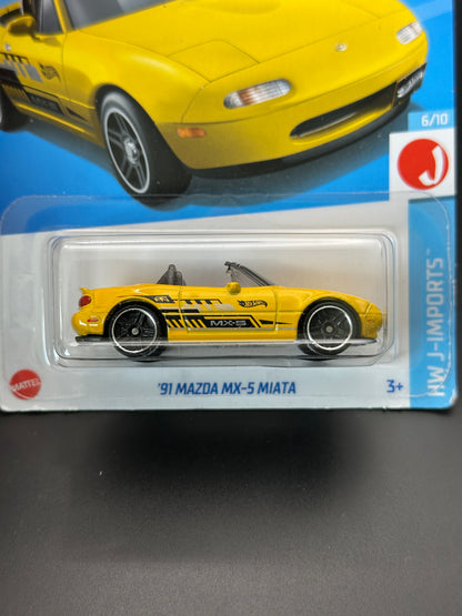 HOT WHEELS - 91 MAZDA MX5 MIATA (2024) - HW J IMPORTS 6/10