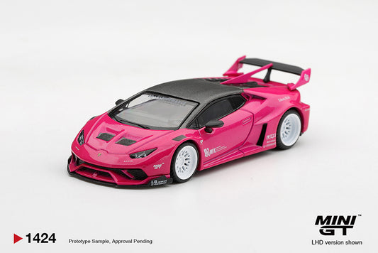 PRE-ORDER DEADLINE: NOVEMBER 4 - MINI GT - LB WORKS LAMBORGHINI HURACAN GT - RUBY PURPLE - EST ARRIVAL APRIL 2027 - STANDARD BOX