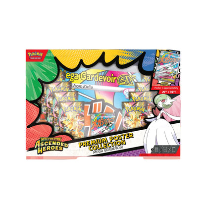 Pokémon Mega Gardevoir EX Premium Poster Collection packaging with character illustration.