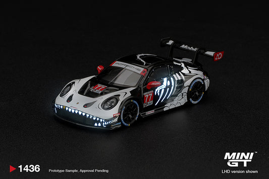 PRE-ORDER DEADLINE: OCTOBER 31 - MINI GT - PORSCHE 911 GT3 R (992) #77 AO RACING “SKELETON REXY” 2026 - EST ARRIVAL MAY 2027 - BLISTER PACKAGING