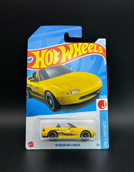 HOT WHEELS - 91 MAZDA MX5 MIATA (2024) - HW J IMPORTS 6/10