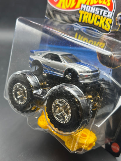 HOT WHEELS MONSTER TRUCKS - FAST AND FURIOUS NISSAN SKYLINE GT-R