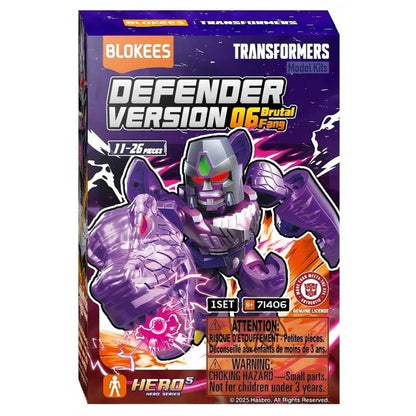 BLOKEES - TRANSFORMERS DEFENDER VERSION 06 BRUTAL FANG BLIND BOX - SINGLE BOX