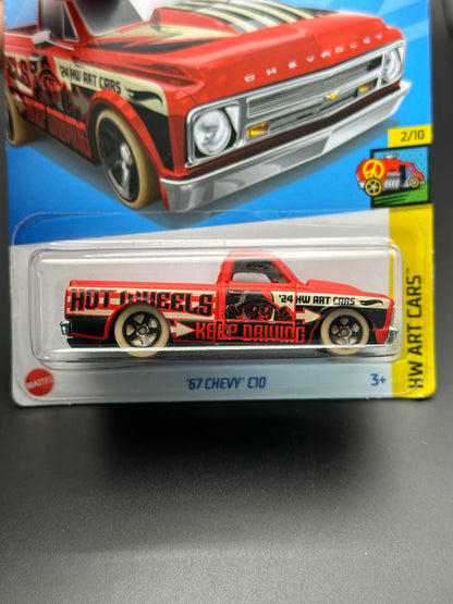 HOT WHEELS - 67 CHEVY C10 (2024) - HW ART CARS 2/10
