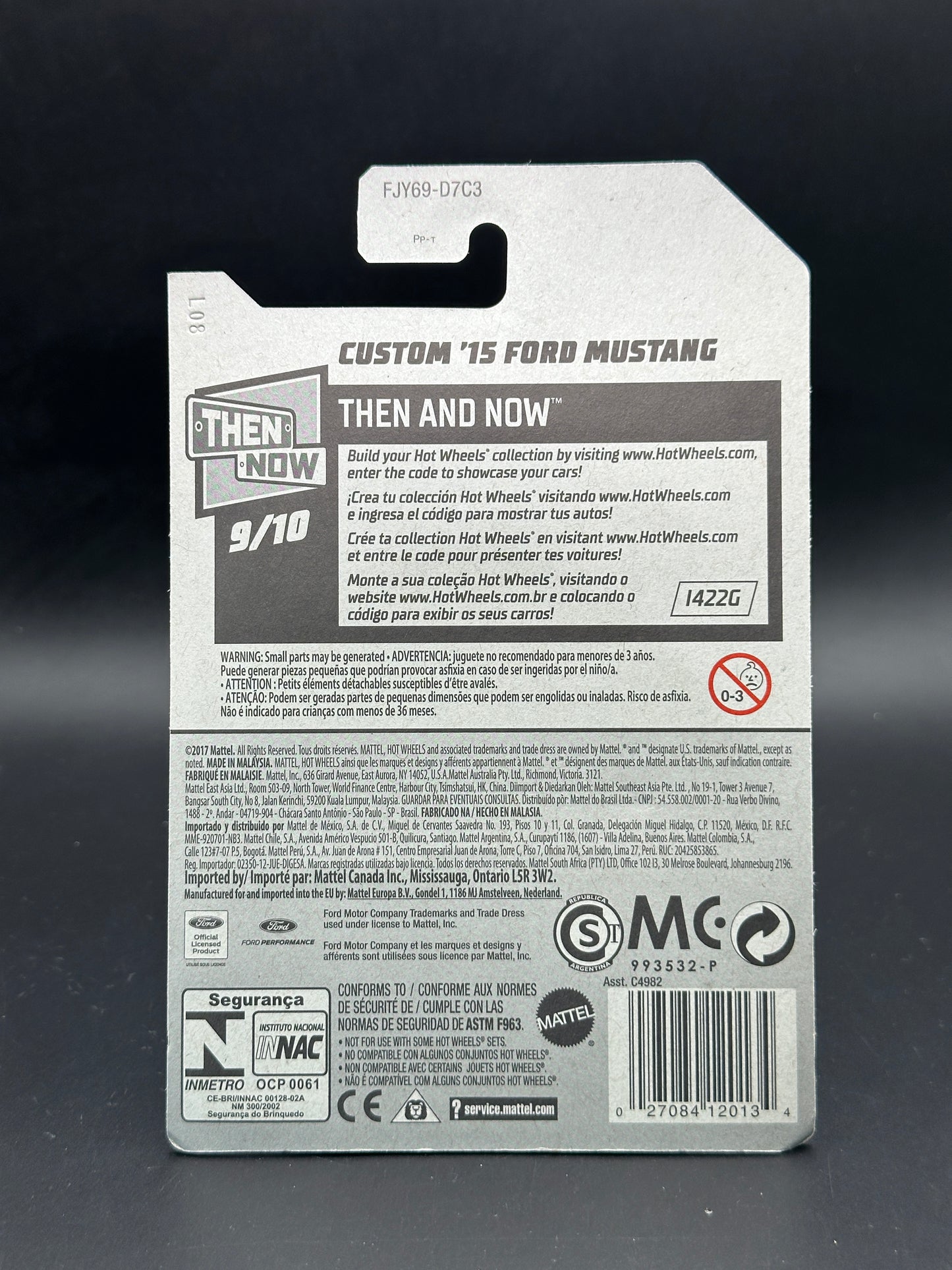 HOT WHEELS - CUSTOM 15 FORD MUSTANG (2018) - HW THEN AND NOW 9/10