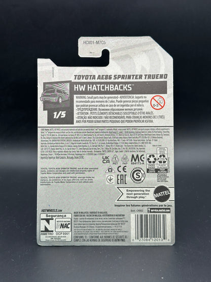 HOT WHEELS - TOYOTA AE86 SPRINTER TRUENO (2022) - HW HATCHBACKS 1/5