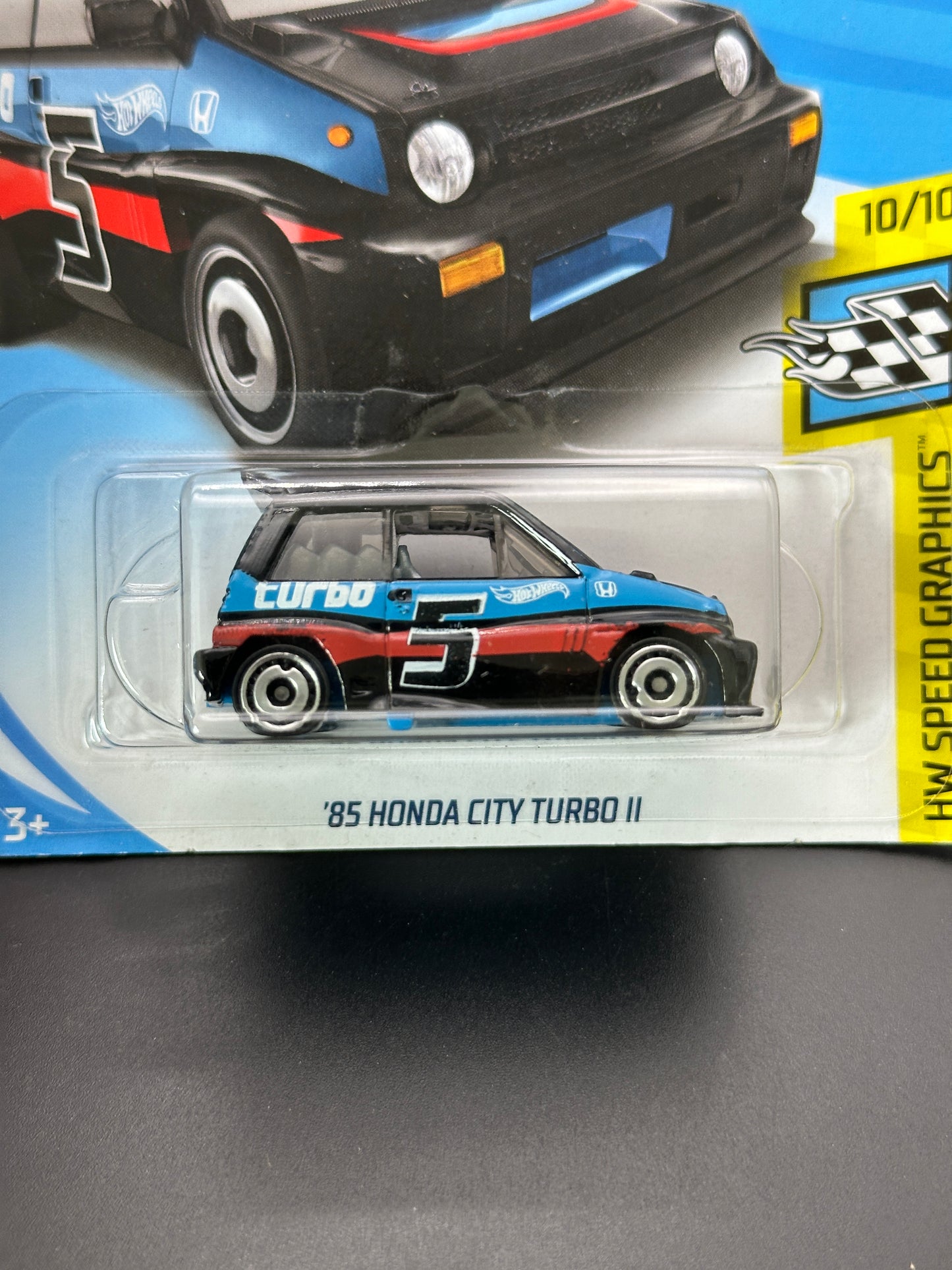HOT WHEELS - 85 HONDA CITY TUBRO II (2018) - HW SPEED GRAPHICS 10/10