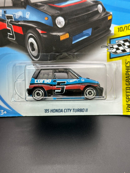 HOT WHEELS - 85 HONDA CITY TUBRO II (2018) - HW SPEED GRAPHICS 10/10