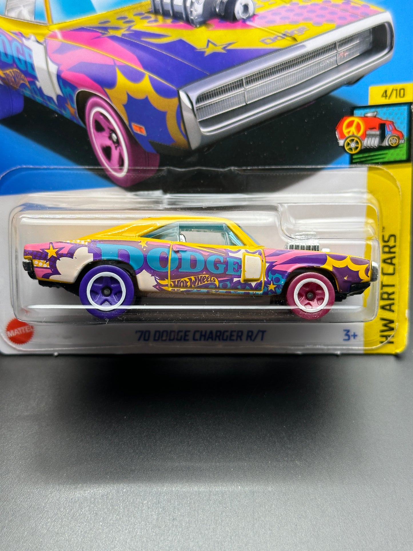 HOT WHEELS - 70 DODGE CHARGER R/T (2024) - HW ART CARS 4/10