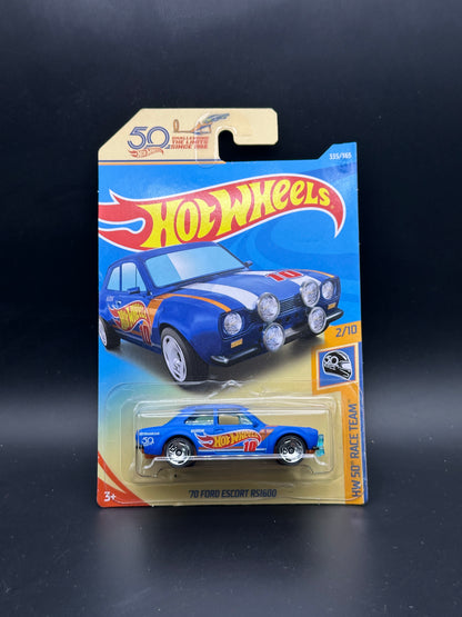 HOT WHEELS - 70 FORD ESCORT RS1600 (2018) - HW 50th RACE TEAM 2/10