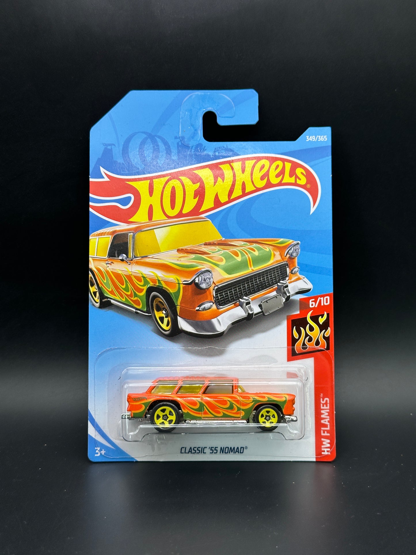HOT WHEELS - CLASSIC 55 NOMAD (2018) - HW FLAMES 6/10