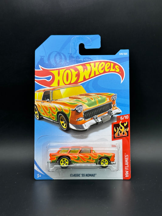 HOT WHEELS - CLASSIC 55 NOMAD (2018) - HW FLAMES 6/10