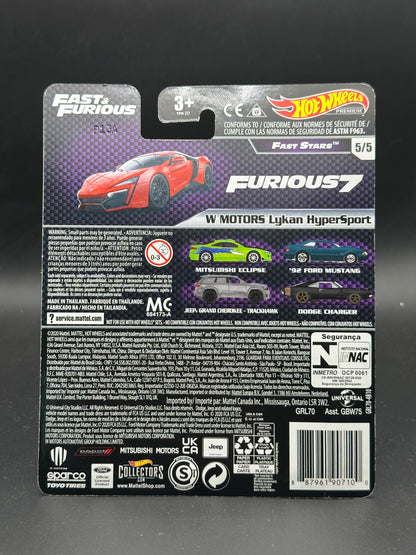 HOT WHEELS - W MOTORS LYKAN HYPERSPORT (2021) - FAST AND FURIOUS - FAST STARS 5/5