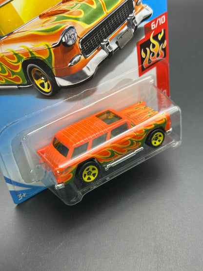 HOT WHEELS - CLASSIC 55 NOMAD (2018) - HW FLAMES 6/10