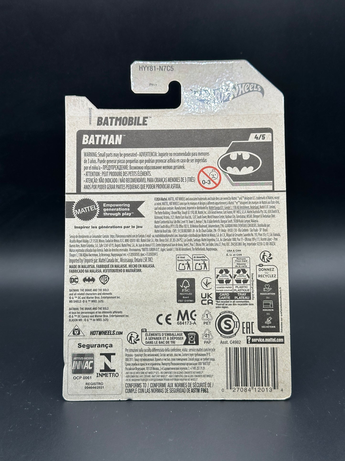 HOT WHEELS - BATMOBILE (2025) - HW BATMAN 4/5