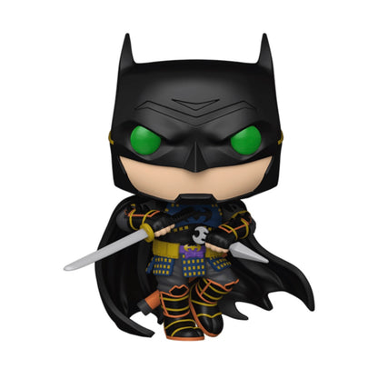 Funko Pop! vinyl figure of a character in a black cape and green eyes holding a sword on a white background