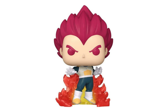 Funko Pop! vinyl figure with red hair and flames on a white background