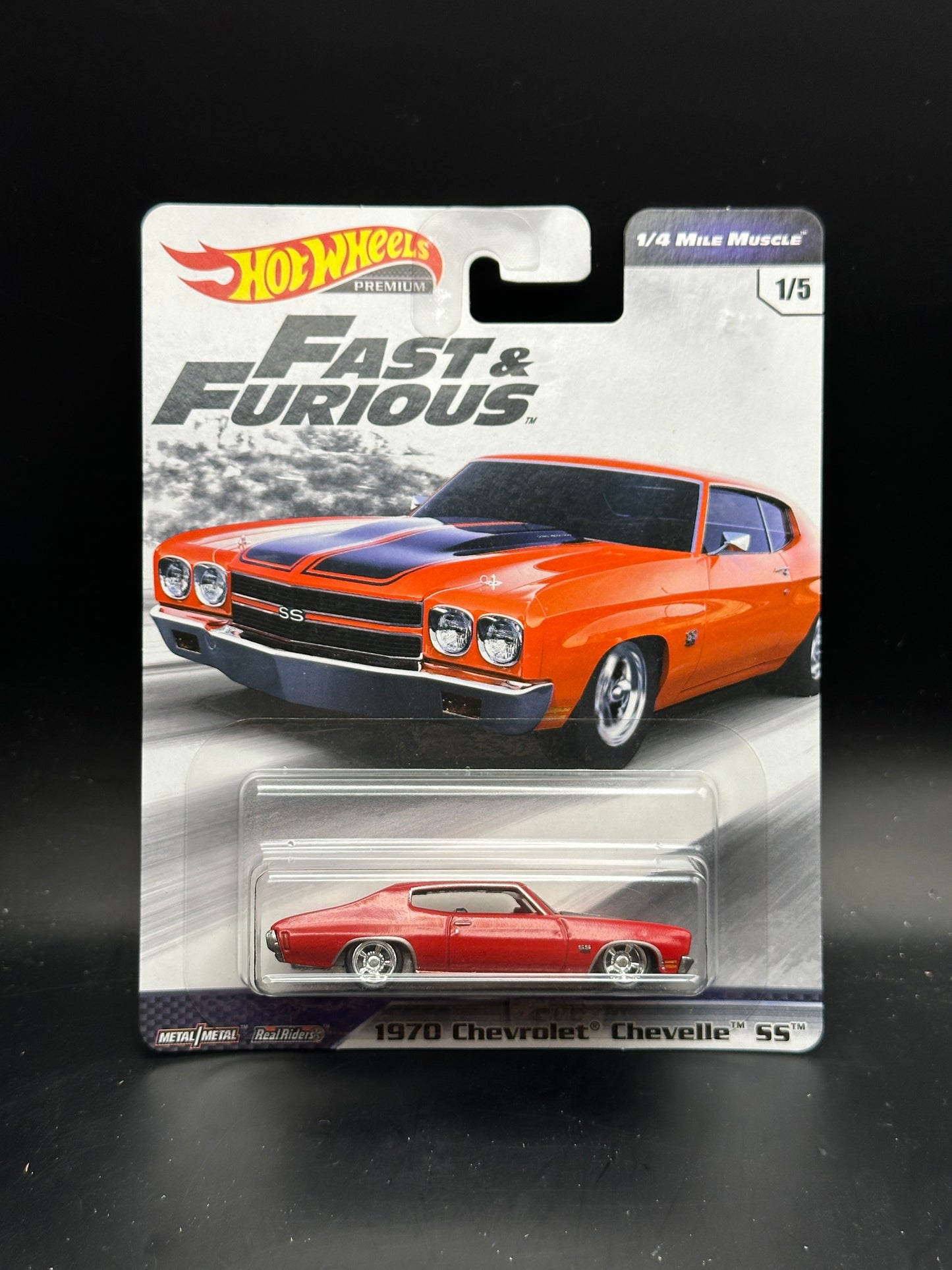 HOT WHEELS - 1970 CHEVROLET CHEVELLE SS (2019) - FAST AND FURIOUS: 1/4 MILE MUSCLE 1/5