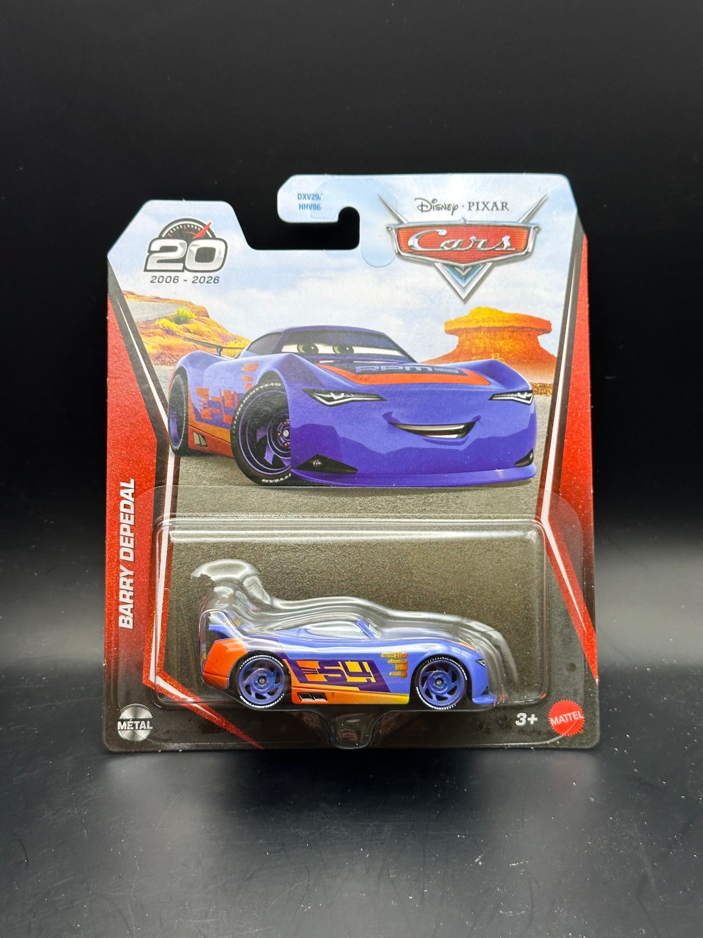 DISNEY PIXAR CARS 20th ANNIVERSARY - BARRY DEPEDAL - DIECAST