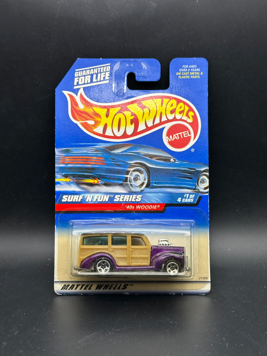 HOT WHEELS - 40 WOODIE (1999) - HW SURF N FUN SERIES 1/4