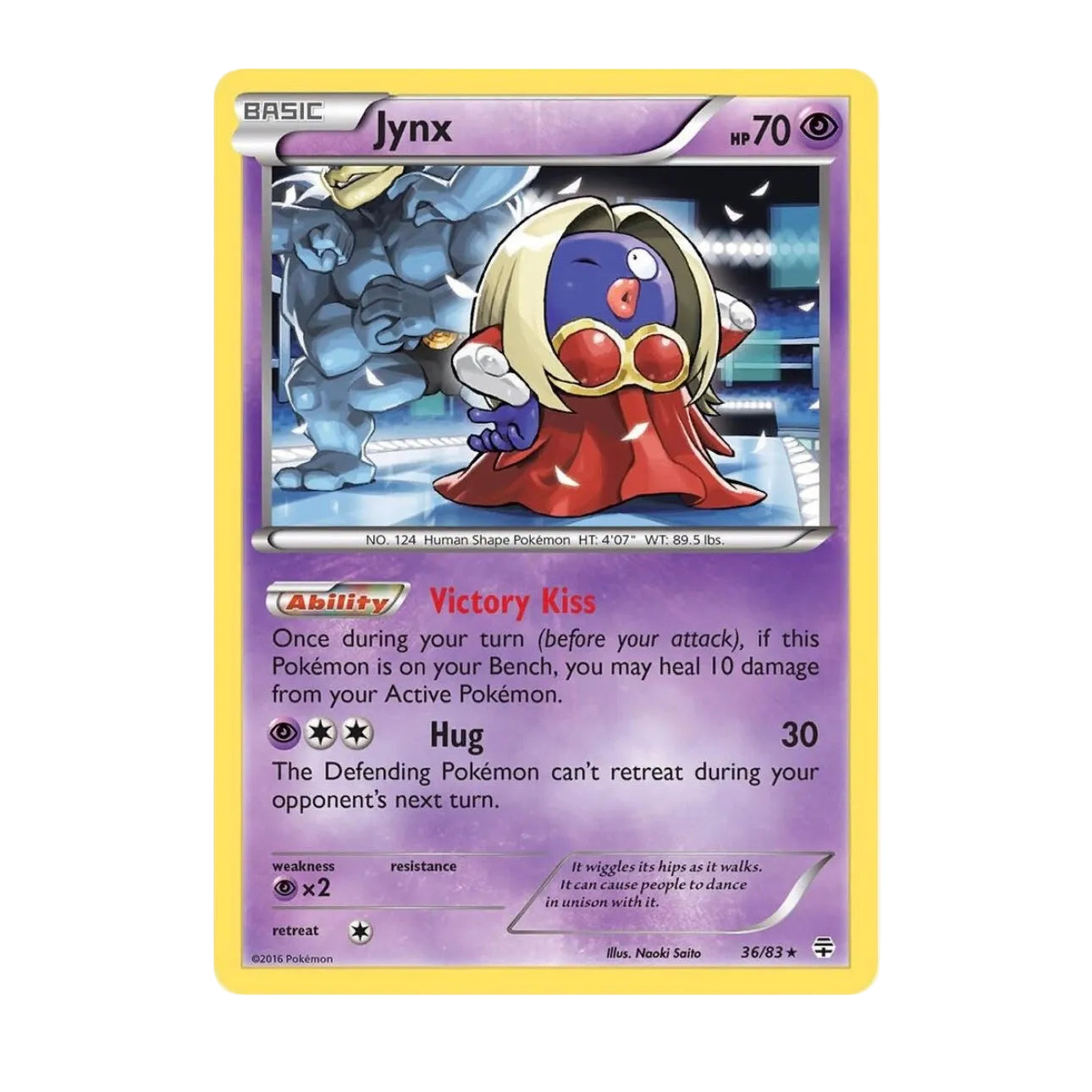 POKEMON TCG - JYNX - RARE - GENERATIONS - 36/83