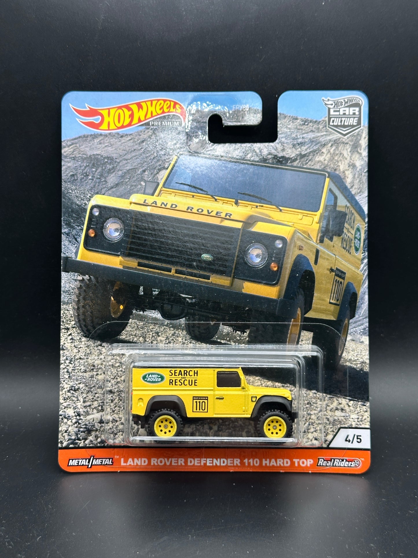 HOT WHEELS - LAND ROVER DEFENDER 110 HARD TOP (2020) - CAR CULTURE WILD TERRAIN 4/5