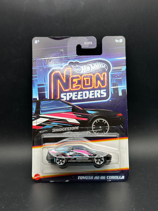 HOT WHEELS - TOYOTA AE86 COROLLA (2025) - NEON SPEEDERS SERIES 4/8