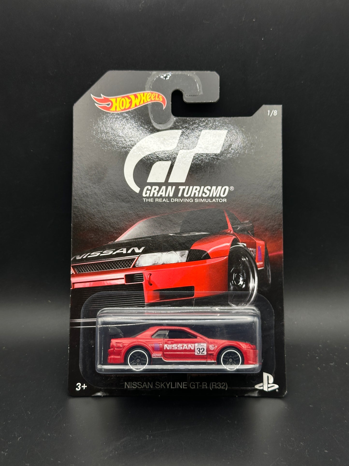 HOT WHEELS - NISSAN SKYLINE GT-R R32 (2016) - GRAN TURISMO SERIES 1/8