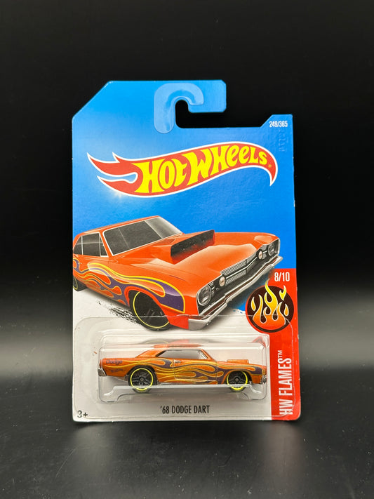 HOT WHEELS - 68 DODGE DART (2017) - HW FLAMES 8/10